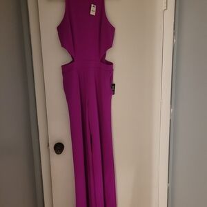 Vibrant Purpl Sleeveless Jumpsuit